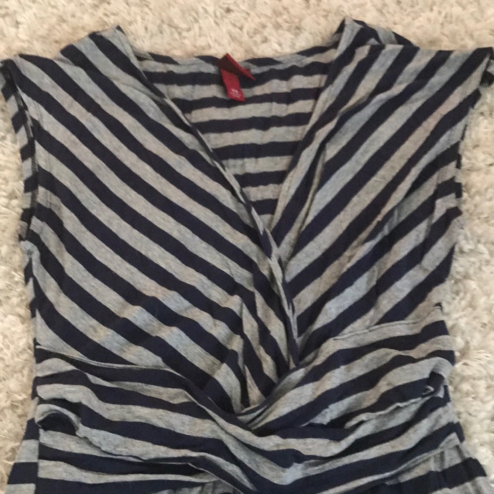 Last chance! Grey and blue striped Marona dress